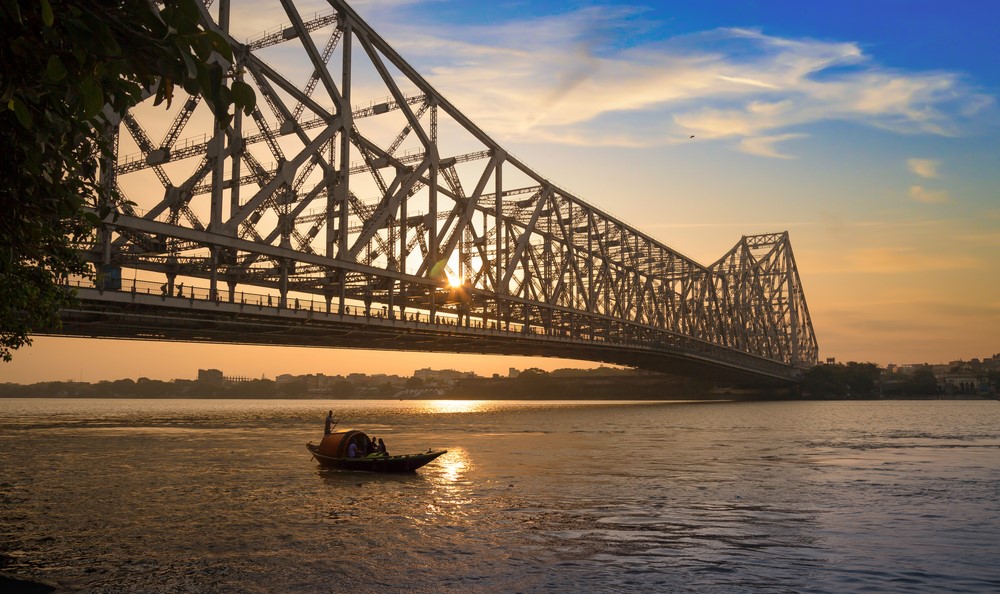 How to draw the Howrah Bridge