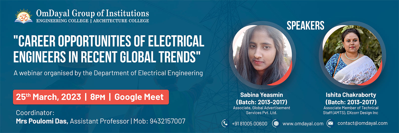 Webinar on “Career Opportunities of Electrical Engineers in Recent Global Trends”