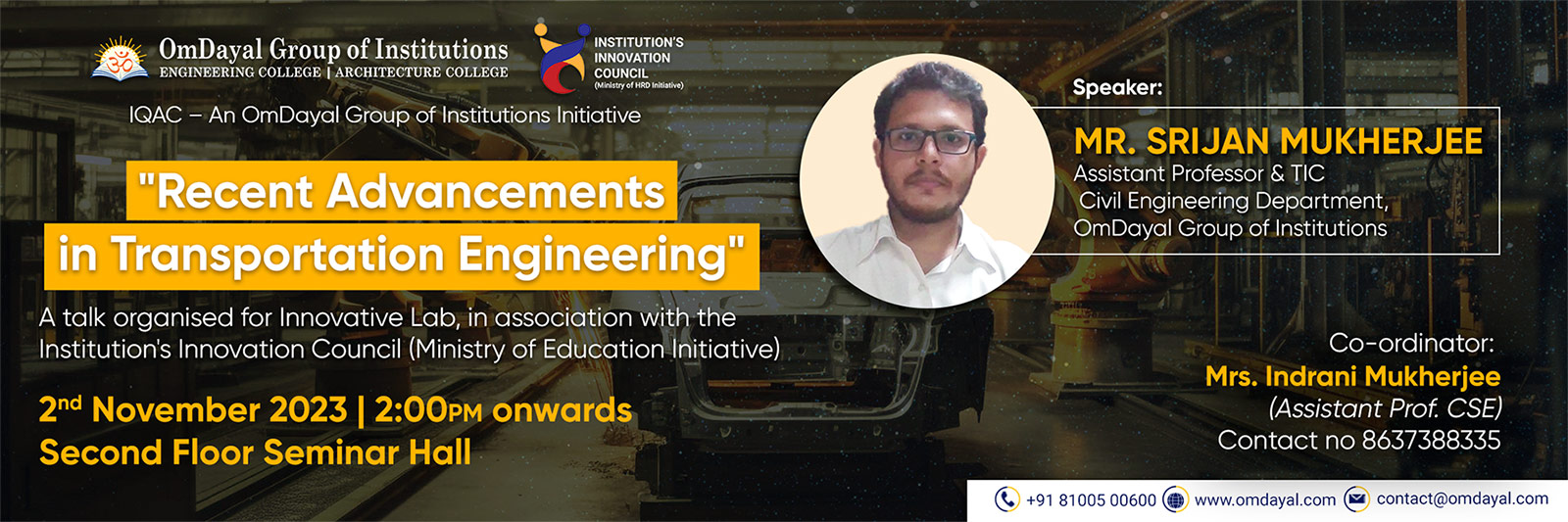 Recent Advancements in Transportation Engineering
