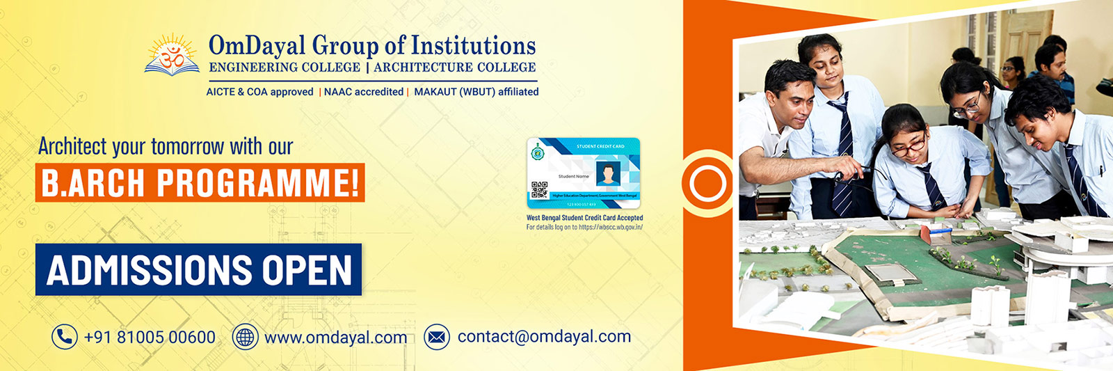 Admissions Open B.ARCH