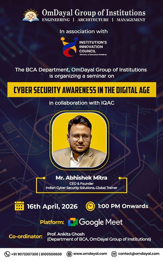Cyber Security Awareness in the Digital Age | OmDayal Group of Institutions