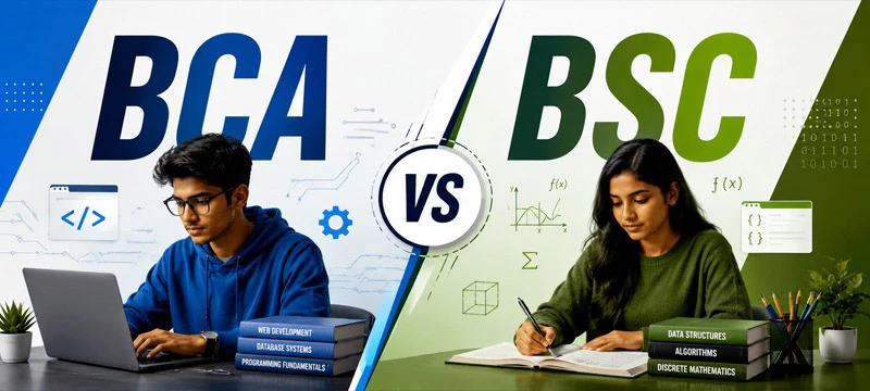 BCA vs B.Sc Computer Science comparison after Class 12